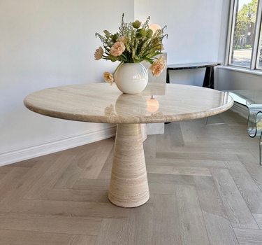 Travertine Center Table