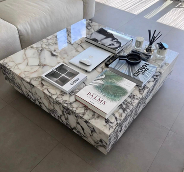 Viola Marble Plinth Coffee Table