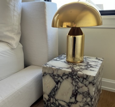 Viola Marble Cubic Side Table