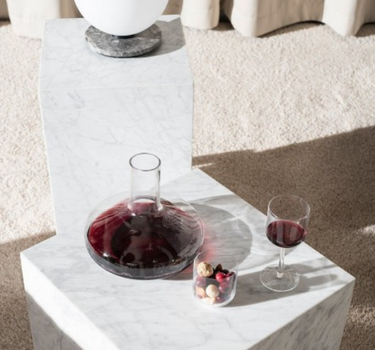 Viola Marble Cubic Side Table