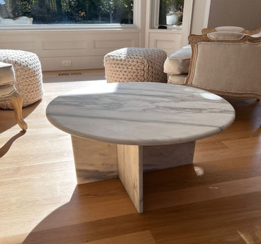 Round Marble Solid Coffee Table